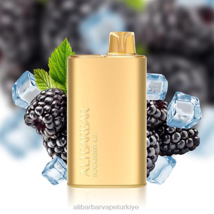 Alibarbar Flavours - Alibarbar Rich 8000 tek kullanımlık vape böğürtlen buzu 60X8010