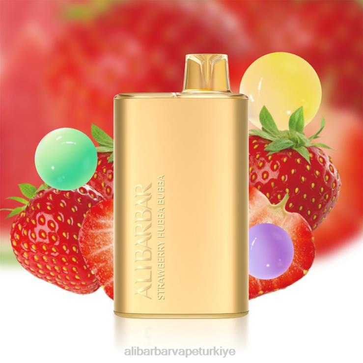 Alibarbar Vape Flavours - Alibarbar Rich 8000 tek kullanımlık vape çilek hubba bubba 60X8012