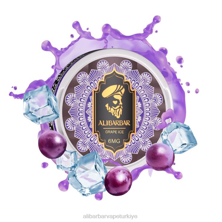 Alibarbar Vape Türkiye - Alibarbar nikotin torbalar üzüm buzu 60X8085
